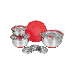 Image of Culinary Edge 10pc 18/10 Stainless Steel Mixing Bowl Set 