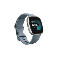 Image of Versa 4 Smartwatch, Waterfall Blue/Platinum