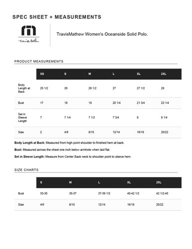 TravisMathew Women's Oceanside Solid Polo (Decorated on Demand) image thumbnail