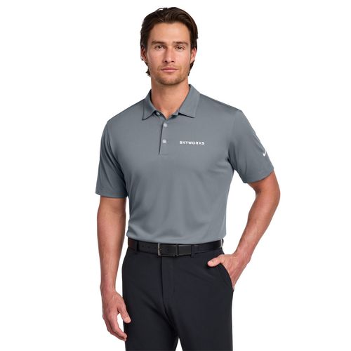 Nike Men's DriFit Vertical Mesh Polo (Decorated on Demand) image thumbnail