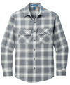 Grey/Cream Open Plaid