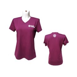 Image of Ladies Tri-blend Tee with double imprint