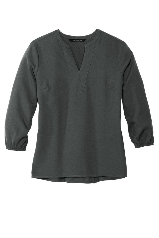 MERCER+METTLE Women's Stretch Crepe 3/4-Sleeve Blouse MM2011 primary image