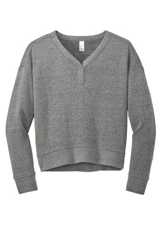 District Women's Perfect Tri Fleece V-Neck Sweatshirt DT1312 image thumbnail