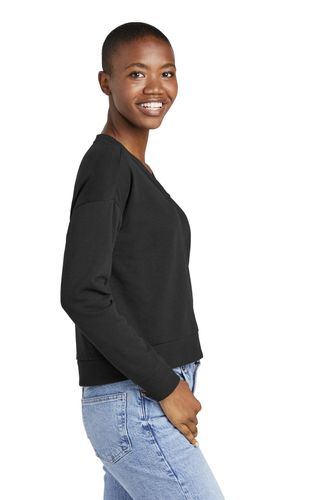 District Women's Perfect Tri Fleece V-Neck Sweatshirt DT1312 image thumbnail