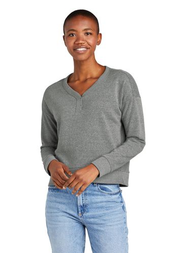 District Women's Perfect Tri Fleece V-Neck Sweatshirt DT1312 image thumbnail