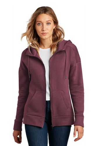 District® Women’s Perfect Weight® Fleece Drop Shoulder Full-Zip Hoodie image thumbnail