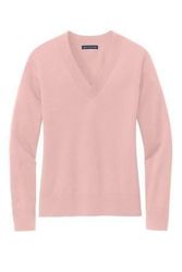 Image of Brooks Brothers Women's Cotton Stretch V-Neck Sweater BB18401