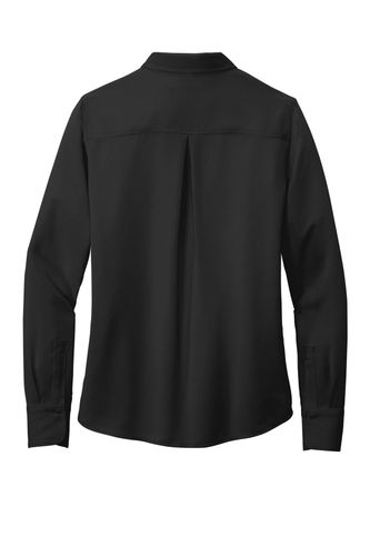 Brooks Brothers Women's Full-Button Satin Blouse BB18007 image thumbnail