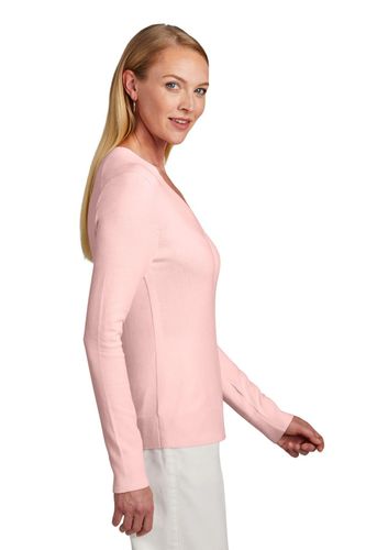 Brooks Brothers Women's Cotton Stretch V-Neck Sweater BB18401 image thumbnail