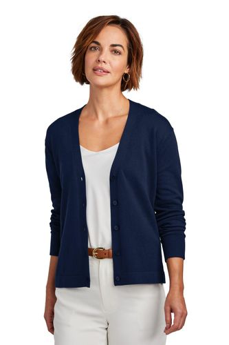 Brooks Brothers Women's Cotton Stretch Cardigan Sweater BB18405 image thumbnail