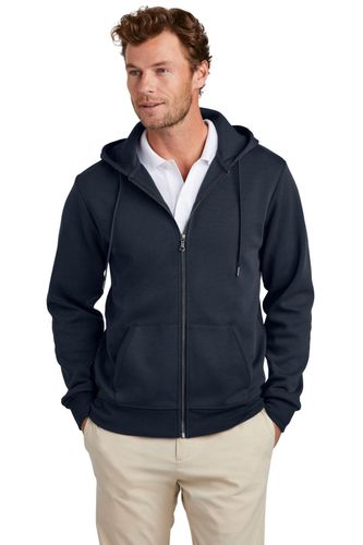 Brooks Brothers Double-Knit Full-Zip Hoodie BB18208 image thumbnail