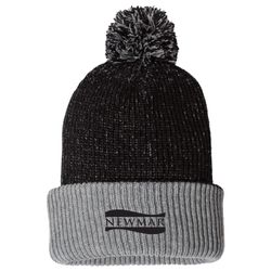 Image of NEWH28 Pom-Pom Cuffed Beanie