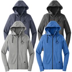 Image of MLFS71 Ladies Tri-Blend Fleece Full-Zip Hoodie