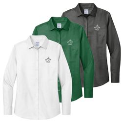 Image of MLFS126 Women’s Wrinkle-Free Stretch Nailhead Shirt