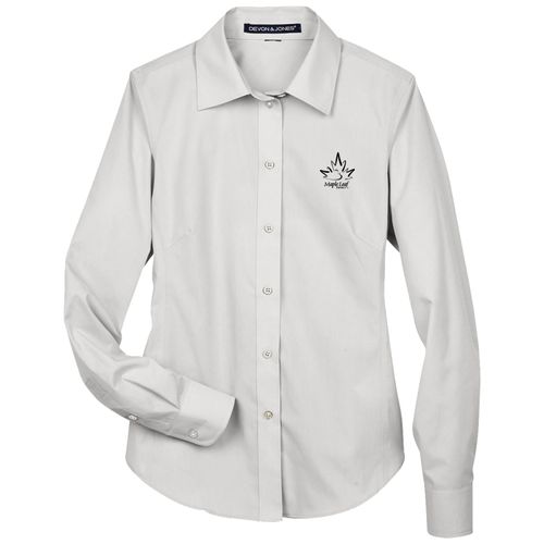 MLFS132 Ladies' Crown Woven Collection Solid Broadcloth image thumbnail