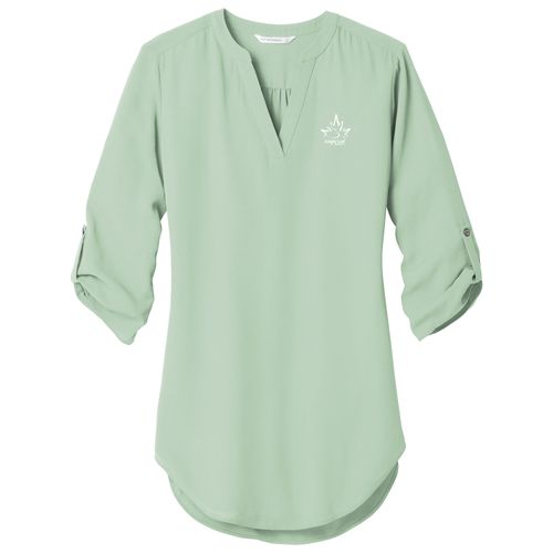 MLFS117 Ladies 3/4-Sleeve Tunic Blouse image thumbnail