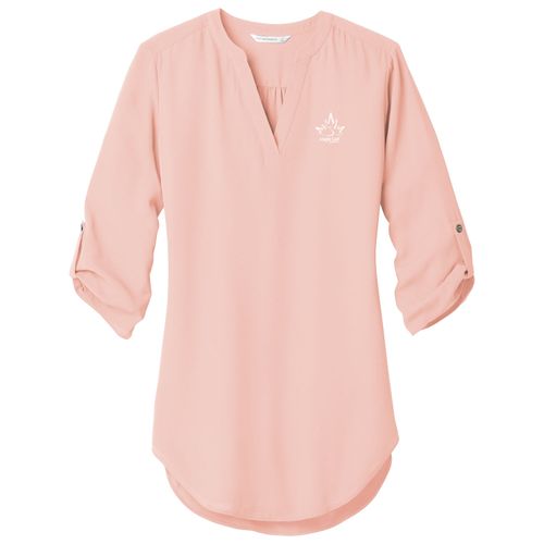 MLFS117 Ladies 3/4-Sleeve Tunic Blouse image thumbnail