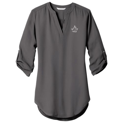 MLFS117 Ladies 3/4-Sleeve Tunic Blouse image thumbnail