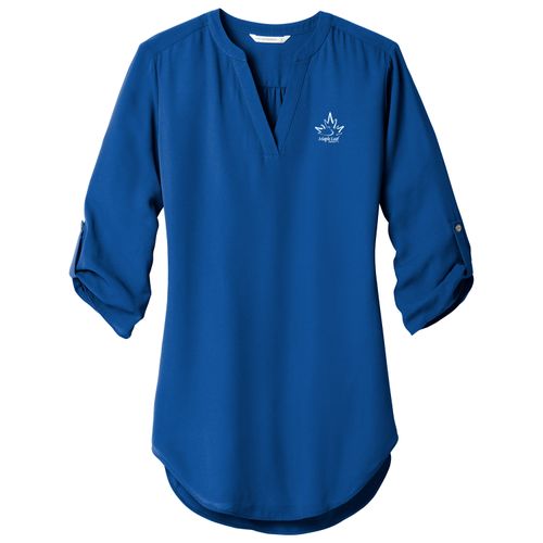 MLFS117 Ladies 3/4-Sleeve Tunic Blouse image thumbnail