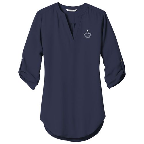 MLFS117 Ladies 3/4-Sleeve Tunic Blouse image thumbnail