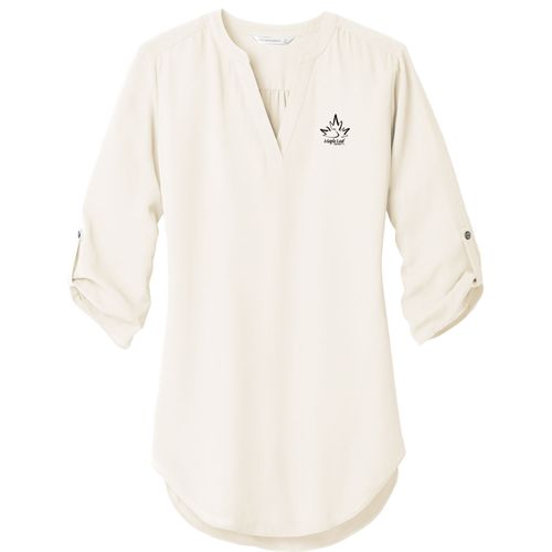 MLFS117 Ladies 3/4-Sleeve Tunic Blouse image thumbnail