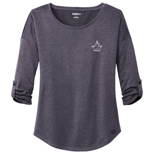 MLFS119 OGIO Ladies Gravitate Scoop 3/4-Sleeve image thumbnail