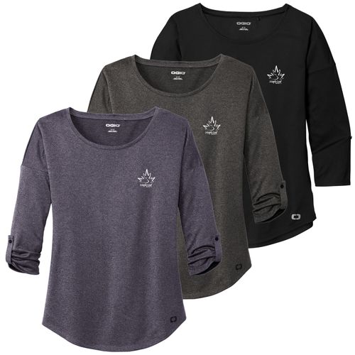 MLFS119 OGIO Ladies Gravitate Scoop 3/4-Sleeve image thumbnail