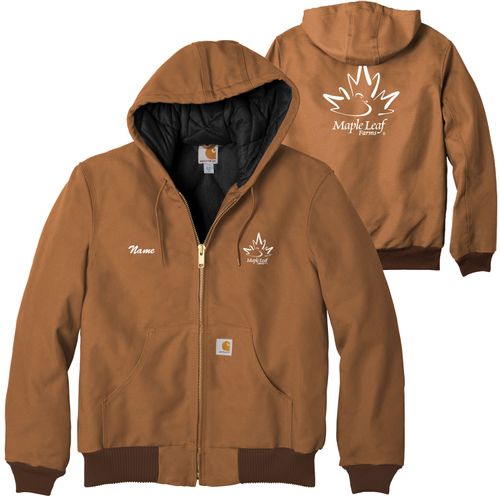 MLFJ27 Carhartt Tall Quilted-Flannel-Lined Duck Active Jacket image thumbnail