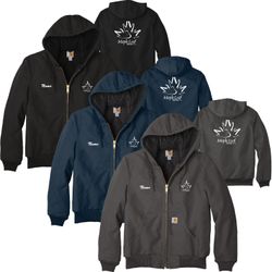 Image of MLFJ26 Carhartt Quilted-Flannel-Lined Duck Active Jacket