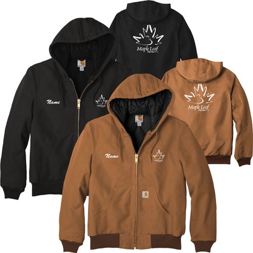 MLFJ27 Carhartt Tall Quilted-Flannel-Lined Duck Active Jacket image thumbnail