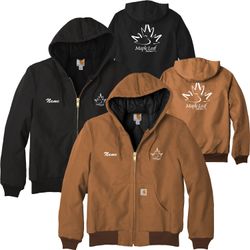 Image of MLFJ27 Carhartt Tall Quilted-Flannel-Lined Duck Active Jacket