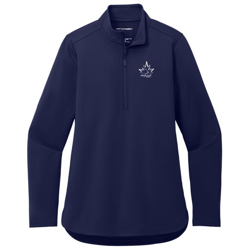 MLFJ41 Ladies Double Knit 1/4 Zip image thumbnail