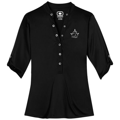 MLFS139 Ladies Ogio Crush Henley image thumbnail