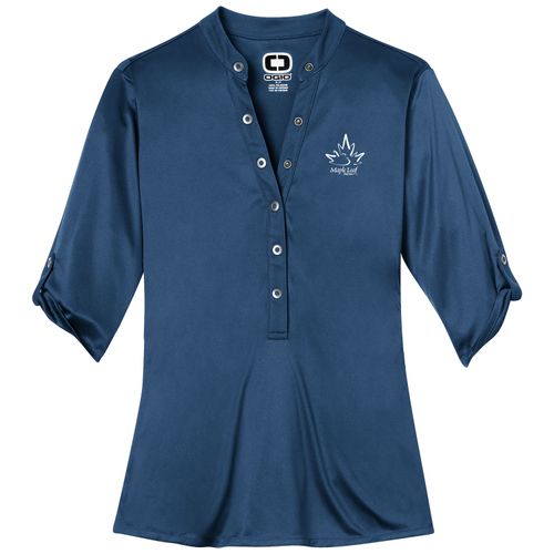 MLFS139 Ladies Ogio Crush Henley image thumbnail