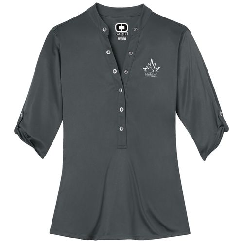 MLFS139 Ladies Ogio Crush Henley image thumbnail
