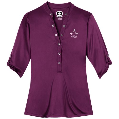 MLFS139 Ladies Ogio Crush Henley image thumbnail