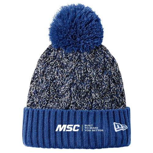 New Era Marled Knit Pom Beanie image thumbnail