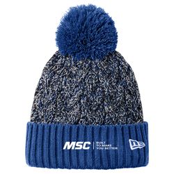 Image of New Era Marled Knit Pom Beanie