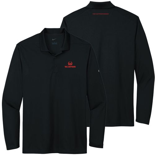 SJBCO132 Nike DriFit Long Sleeve Polo image thumbnail