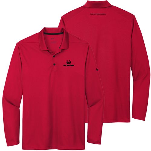 SJBCO132 Nike DriFit Long Sleeve Polo image thumbnail
