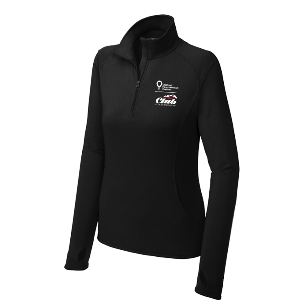 CLUB CARWASH LADIES 1/4 ZIP PULLOVER   primary image