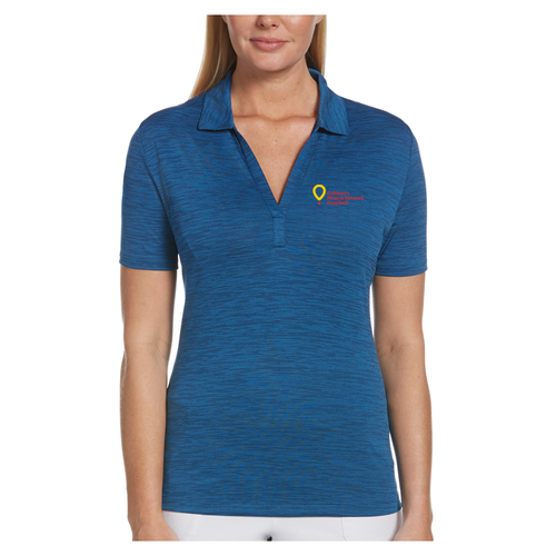 LADIES BROKEN STRIPE CALLAWAY POLO  image thumbnail