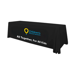 Image of 8 FOOT BLACK TABLE CLOTH