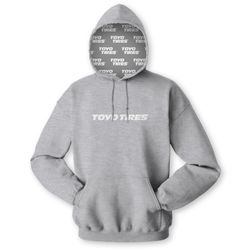Image of Pullover Hoodie w/ Toyo Tires Lining-Grey