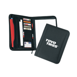 Image of Poly Zippered Padfolio