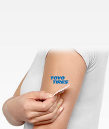 2X3 Tattoo - Blue (Pack of 100) image thumbnail