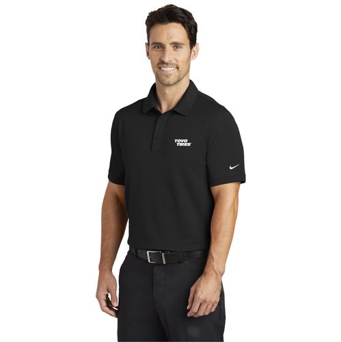 Nike Solid Pique Modern Fit Polo - Black image thumbnail