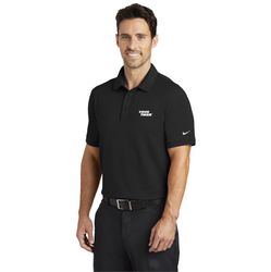 Image of Nike Solid Pique Modern Fit Polo - Black