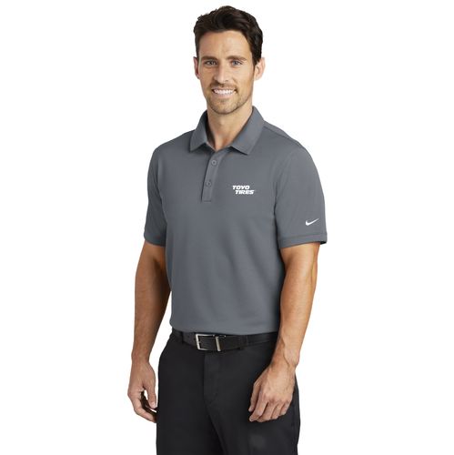 Nike Solid Icon Pique Modern Fit Polo - Grey image thumbnail